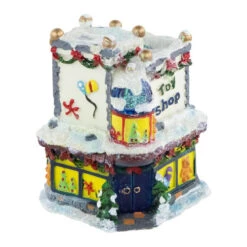 Northlight Glittered Snowy Toy Shop Christmas Village Building - 4" -Northlight Christmas northlight pm94065 2 36060.1687529319