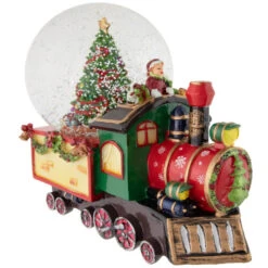 Northlight Elf Train Musical Christmas Snow Globe - 8" -Northlight Christmas northlight pm94072 3 08859.1673557301