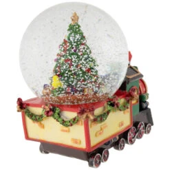 Northlight Elf Train Musical Christmas Snow Globe - 8" -Northlight Christmas northlight pm94072 4 91396.1673557301