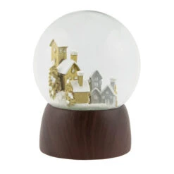 Christmas Village In The Woods Musical Snow Globe - 6.5" -Northlight Christmas northlight pm94075 2 21129.1673602493