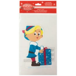Northlight 7" Hermey With Christmas Present Double Sided Gel Window Cling Decoration -Northlight Christmas northlight pw2042501b 001 92303.1687529318