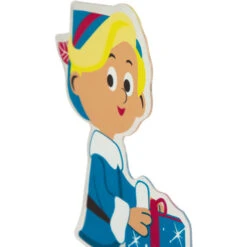 Northlight 7" Hermey With Christmas Present Double Sided Gel Window Cling Decoration -Northlight Christmas northlight pw2042501b 004 26973.1687529316