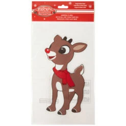 Northlight 8" Rudolph In Red Scarf Double Sided Gel Window Cling Decoration 12 Northlight 8" Rudolph In Red Scarf Double Sided Gel Window Cling Decoration -Northlight Christmas northlight pw2042501e 001 04385.1687529317