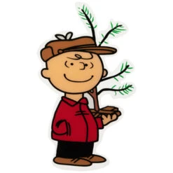 Northlight Peanuts Charlie Brown With Iconic Tree Double Sided Christmas Window Cling Decoration -Northlight Christmas northlight pw2049326 05 back 42790.1687789250