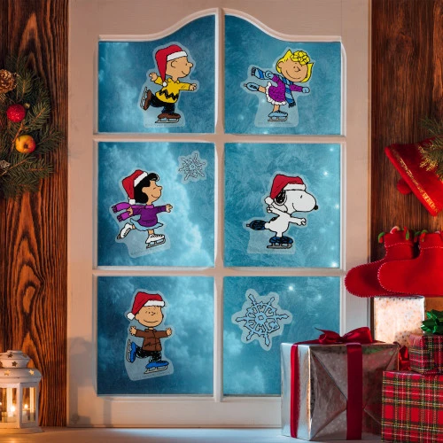 Northlight 8-Piece Peanuts Christmas Nativity Double Sided Window Cling Decorations 4 Northlight 8-Piece Peanuts Christmas Nativity Double Sided Window Cling Decorations - Image 2