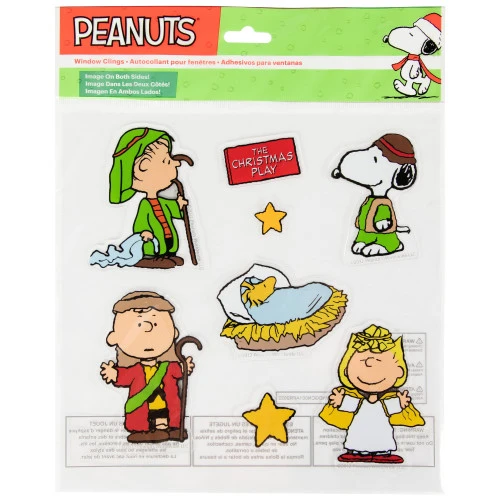 Northlight 8-Piece Peanuts Christmas Nativity Double Sided Window Cling Decorations 7 Northlight 8-Piece Peanuts Christmas Nativity Double Sided Window Cling Decorations - Image 5