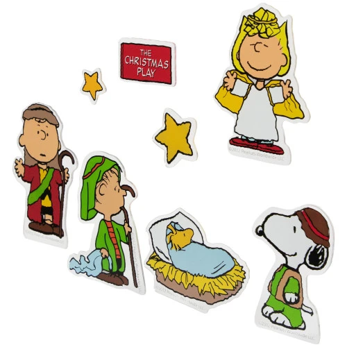 Northlight 8-Piece Peanuts Christmas Nativity Double Sided Window Cling Decorations 5 Northlight 8-Piece Peanuts Christmas Nativity Double Sided Window Cling Decorations - Image 3