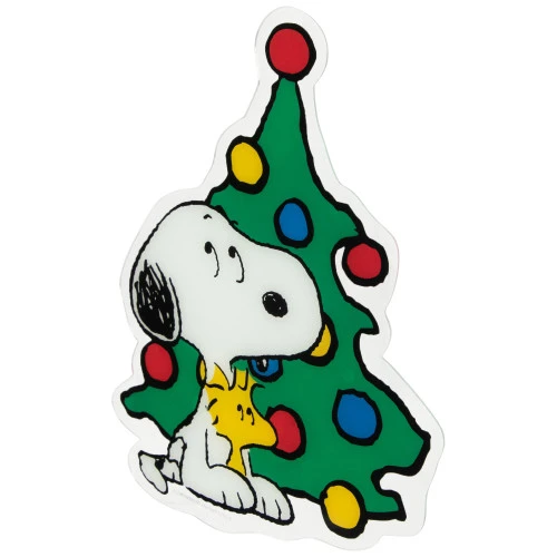 Northlight Peanuts Woodstock And Snoopy With Christmas Tree Window Cling Decoration 6 Northlight Peanuts Woodstock And Snoopy With Christmas Tree Window Cling Decoration - Image 4