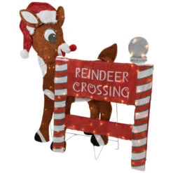 Northlight LED Lighted Rudolph Reindeer Crossing Outdoor Christmas Sign - 36" - Warm White 11 Northlight LED Lighted Rudolph Reindeer Crossing Outdoor Christmas Sign - 36" - Warm White -Northlight Christmas northlight pw2093874 03 51504.1696436034