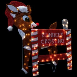 Northlight LED Lighted Rudolph Reindeer Crossing Outdoor Christmas Sign - 36" - Warm White 13 Northlight LED Lighted Rudolph Reindeer Crossing Outdoor Christmas Sign - 36" - Warm White -Northlight Christmas northlight pw2093874 on20black201 44020.1696436030