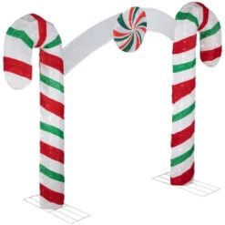 Northlight Lighted Double Candy Cane Archway Outdoor Christmas Decoration - 7' - Warm White 10 Northlight Lighted Double Candy Cane Archway Outdoor Christmas Decoration - 7' - Warm White -Northlight Christmas northlight qh93819 2 20340.1669884311