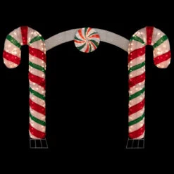 Northlight Lighted Double Candy Cane Archway Outdoor Christmas Decoration - 7' - Warm White 13 Northlight Lighted Double Candy Cane Archway Outdoor Christmas Decoration - 7' - Warm White -Northlight Christmas northlight qh93819 on20black 09792.1701796975