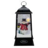 Lighted Snowman Christmas Lantern With Falling Snow - 13" - Black -Northlight Christmas northlight r27472 95937.1588406355