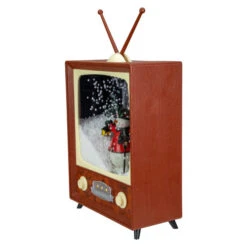 Northlight LED Lighted Musical Snowing Snowman TV Set Christmas Decoration - 12" -Northlight Christmas northlight r91786 2 57193.1661885805