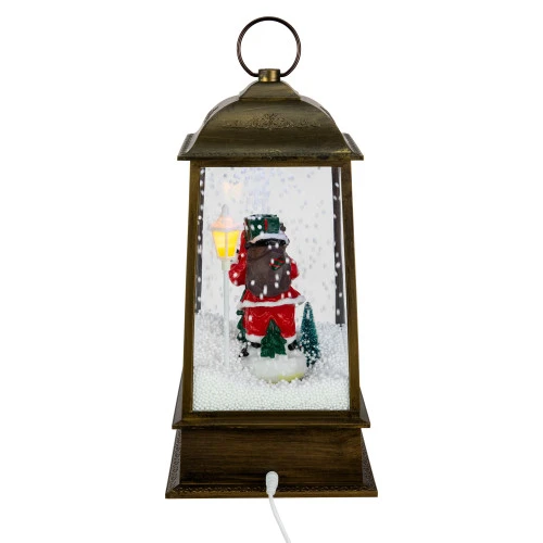 Northlight LED Lighted Snowing And Musical Santa Christmas Lantern - 13.5" 5 Northlight LED Lighted Snowing And Musical Santa Christmas Lantern - 13.5" - Image 3