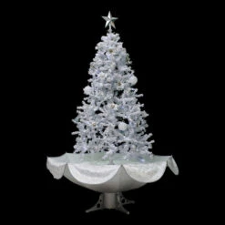 Northlight 6' Lighted Musical Snowing Artificial Tinsel Christmas Tree, White LED Lights 8 Northlight 6' Lighted Musical Snowing Artificial Tinsel Christmas Tree, White LED Lights -Northlight Christmas northlight r92478 on20black 91720.1715805836