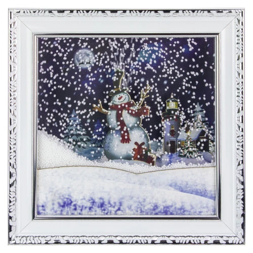 Northlight LED Lighted Musical Snowing Snowman Wall Plaque - 15" 3 Northlight LED Lighted Musical Snowing Snowman Wall Plaque - 15"