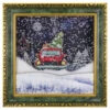 Northlight LED Lighted Musical Snowing Retro Truck Wall Art - 31" -Northlight Christmas northlight r92480 1 24809.1646182680