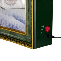 Northlight LED Lighted Musical Snowing Santa Wall Plaque - 31" -Northlight Christmas northlight r92481 4 86914.1646182682