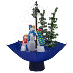 Northlight 30" Lighted Musical Snowing Snowman Family In Umbrella Base Christmas Decoration -Northlight Christmas northlight r93907 2 54165.1674553298