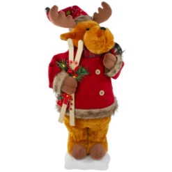Northlight Lighted And Animated Musical Moose Christmas Figure - 24"