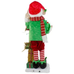Northlight Lighted Animated Musical Santa's Elf With Star And Presents Christmas Figure - 30" -Northlight Christmas northlight ri92236 sample 2 11571.1640993846