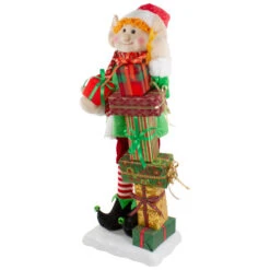 Northlight Lighted Animated Musical Santa's Elf With Star And Presents Christmas Figure - 30" -Northlight Christmas northlight ri92236 sample 3 30014.1640993845