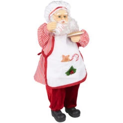 Northlight 24" Animated And Musical Chef Santa Claus With Hot Cocoa And Cookie Christmas Figure 10 Northlight 24" Animated And Musical Chef Santa Claus With Hot Cocoa And Cookie Christmas Figure -Northlight Christmas northlight ri99357 4 92568.1700154024