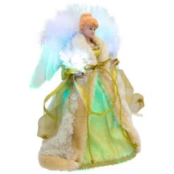 Northlight Color-Changing Fiber Optic Angel Christmas Tree Topper - 12" - Gold -Northlight Christmas northlight rp97050 03 2 52701.1727404100