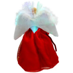 Northlight Lighted Fiber Optic Angel Christmas Tree Topper - 12" - Red And Gold -Northlight Christmas northlight rp97051 04 01135.1727404100
