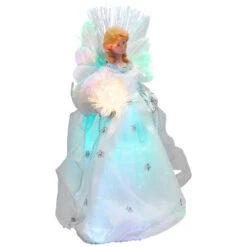 Northlight Color-changing Fiber Optic Angel With Rose Christmas Tree Topper - 12" - White 12 Northlight Color-changing Fiber Optic Angel With Rose Christmas Tree Topper - 12" - White -Northlight Christmas northlight rp97052 03 2 74295.1727404099