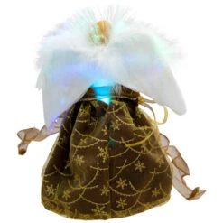 Northlight Color Changing Fiber Optic Christmas Angel Tree Topper - 12" - Brown -Northlight Christmas northlight rp97053 04 37818.1727404102