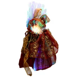 Northlight Lighted Fiber Optic Angel Christmas Tree Topper - 12" - Burgundy 12 Northlight Lighted Fiber Optic Angel Christmas Tree Topper - 12" - Burgundy -Northlight Christmas northlight rp97055 03 2 54729.1727404101