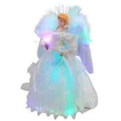 Northlight Fiber Optic Color-Changing Angel With Dove Christmas Tree Topper - 12" - White 11 Northlight Fiber Optic Color-Changing Angel With Dove Christmas Tree Topper - 12" - White -Northlight Christmas northlight rp97057 02 2 01428.1727404098