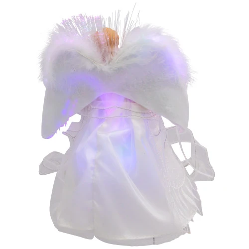 Northlight Fiber Optic Color-Changing Angel With Dove Christmas Tree Topper - 12" - White 8 Northlight Fiber Optic Color-Changing Angel With Dove Christmas Tree Topper - 12" - White - Image 6
