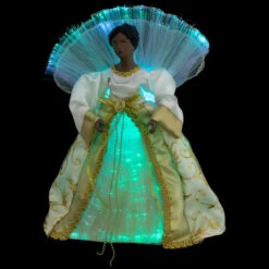 Northlight Lighted Fiber Optic African American Angel Christmas Tree Topper - 12" - Gold 10 Northlight Lighted Fiber Optic African American Angel Christmas Tree Topper - 12" - Gold -Northlight Christmas northlight rp97058 on20black 01 2 64725.1727404099