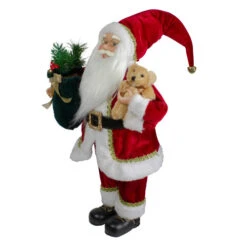 Northlight 18" Standing Santa Christmas Figure With A Plush Bear 9 Northlight 18" Standing Santa Christmas Figure With A Plush Bear -Northlight Christmas northlight sa88363 3 28994.1605666734