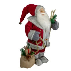 Northlight 18" Standing Santa Christmas Figure With Skis And Fur Boots -Northlight Christmas northlight sa88370 1 62171.1663947472
