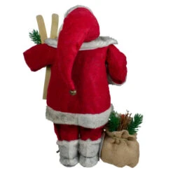 Northlight 18" Standing Santa Christmas Figure With Skis And Fur Boots -Northlight Christmas northlight sa88370 2 39535.1605666734