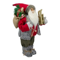 Northlight 18" Standing Santa Christmas Figure Carrying Presents And A Sled -Northlight Christmas northlight sa88376 2 sample 53287.1611374208