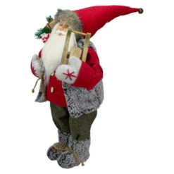 Northlight 18" Standing Santa Christmas Figure Carrying Presents And A Sled -Northlight Christmas northlight sa88376 4 sample 84781.1611374208