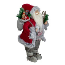 Northlight 18" Standing Santa Christmas Figure With Snow Shoes And Presents -Northlight Christmas northlight sa88382 1 81656.1605666732