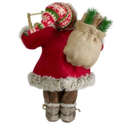 Northlight 18" Nordic Santa Christmas Figure With Sled -Northlight Christmas northlight sa88385 2 03363.1669884599