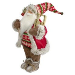 Northlight 18" Nordic Santa Christmas Figure With Sled -Northlight Christmas northlight sa88385 3 37547.1669884599