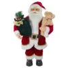Northlight 2' Standing Santa Christmas Figure With A Plush Bear -Northlight Christmas northlight sa91099 94716.1665611635
