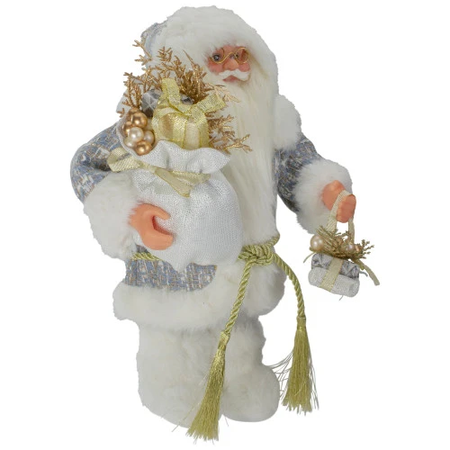 Northlight Winter Frost Santa Claus Standing Christmas Figure - 12" 5 Northlight Winter Frost Santa Claus Standing Christmas Figure - 12" - Image 3