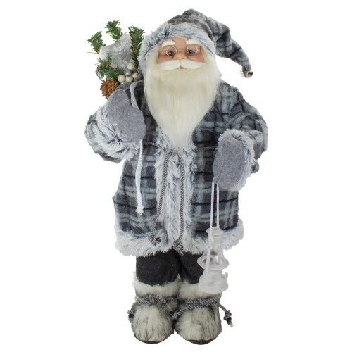 Northlight 2' Standing Santa Christmas Figure Carrying A Lantern 3 Northlight 2' Standing Santa Christmas Figure Carrying A Lantern