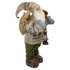 Northlight 2' Standing Santa Christmas Figure With A Plush Bear And Lantern -Northlight Christmas northlight sa91113 1 40541.1611374293