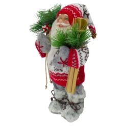 Northlight Standing Nordic Santa With Skis Christmas Figure - 12" -Northlight Christmas northlight sa91116 3 35025.1611374215