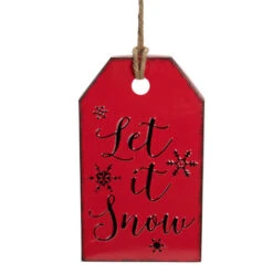 Northlight "Let It Snow" Metal Christmas Wall Sign - 12"